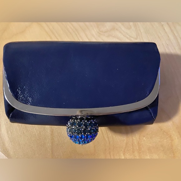 Juice Couture  Blue Clutch with Silver Accents